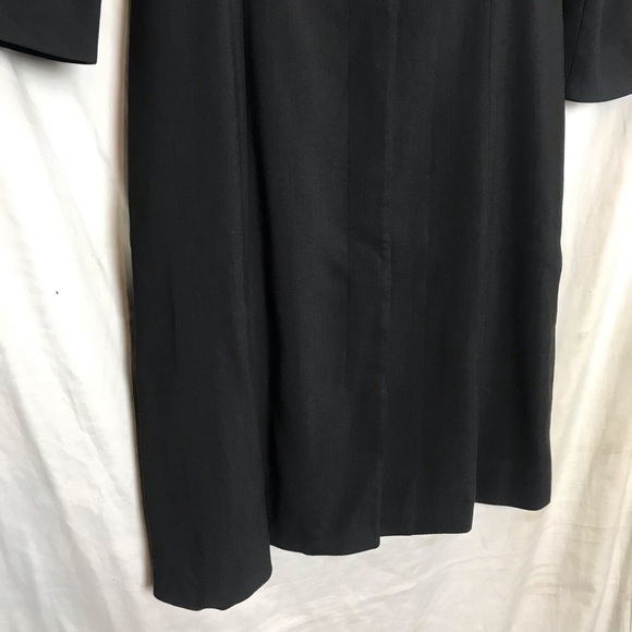 MM Lafleur Grey Liz Coat Dress Viscose Button Up Long Sleeve Collar A-Line Sz 8 - Picture 10 of 16